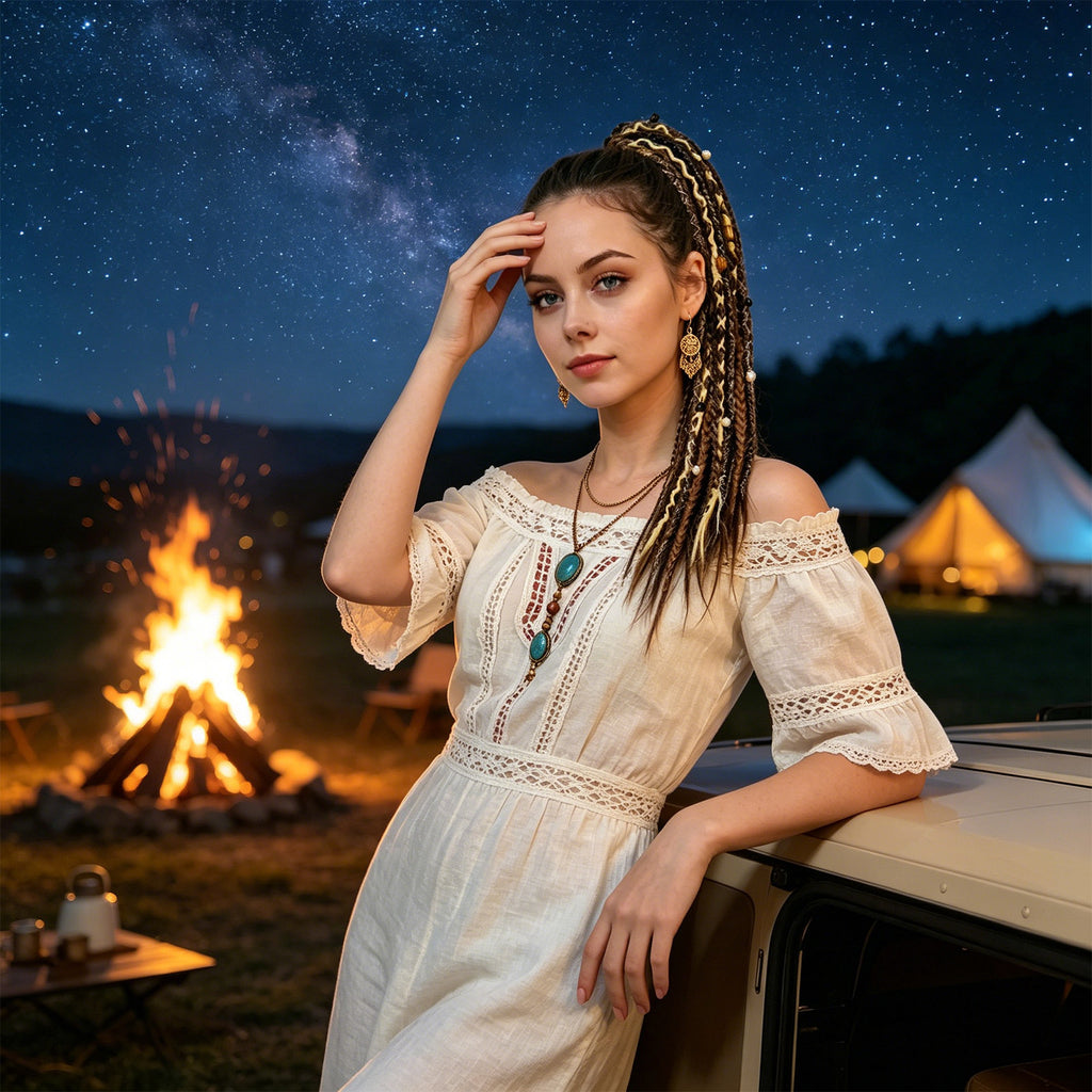 Boho Braided Ponytail Hair Extension