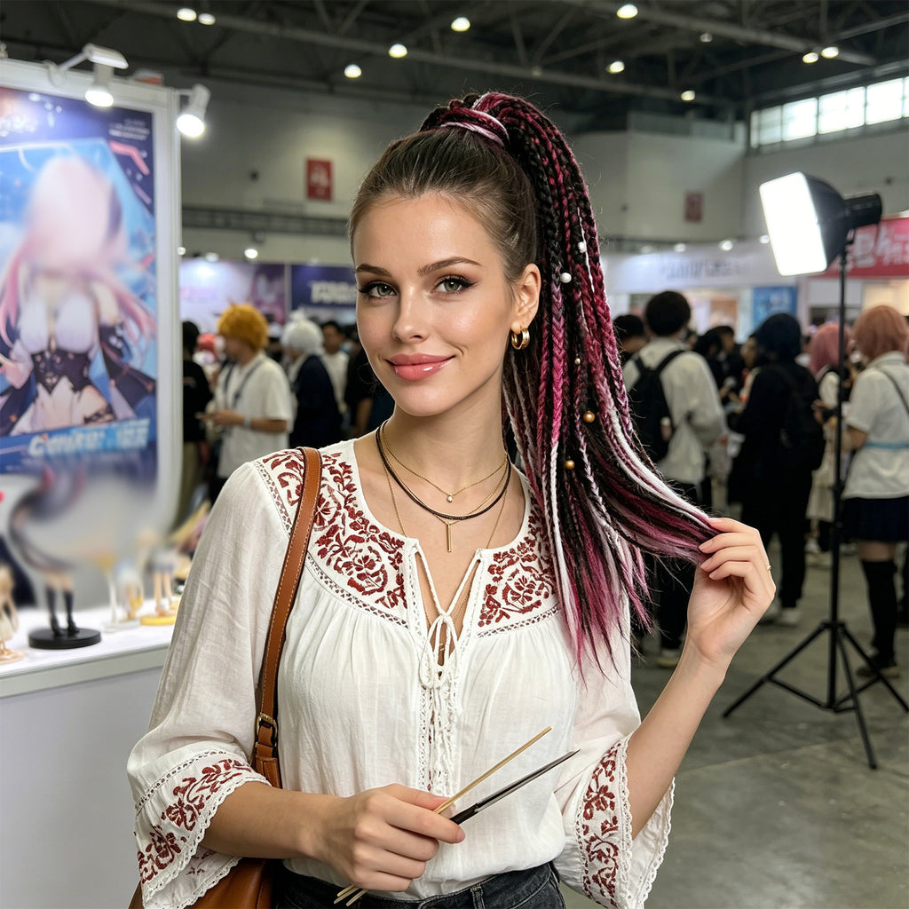 Boho Braided Ponytail Hair Extension