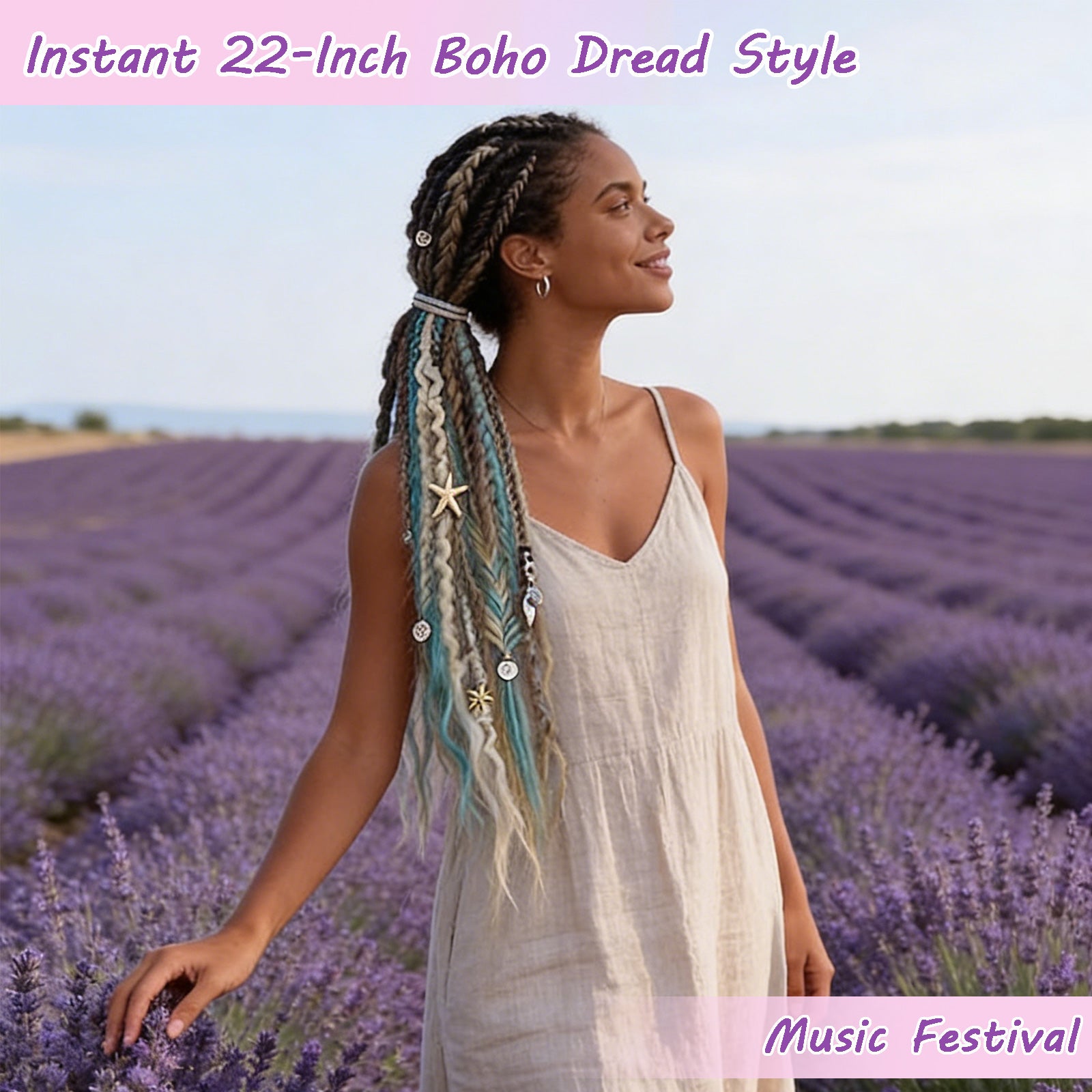 Elastic Dread Ponytail Hair Extension