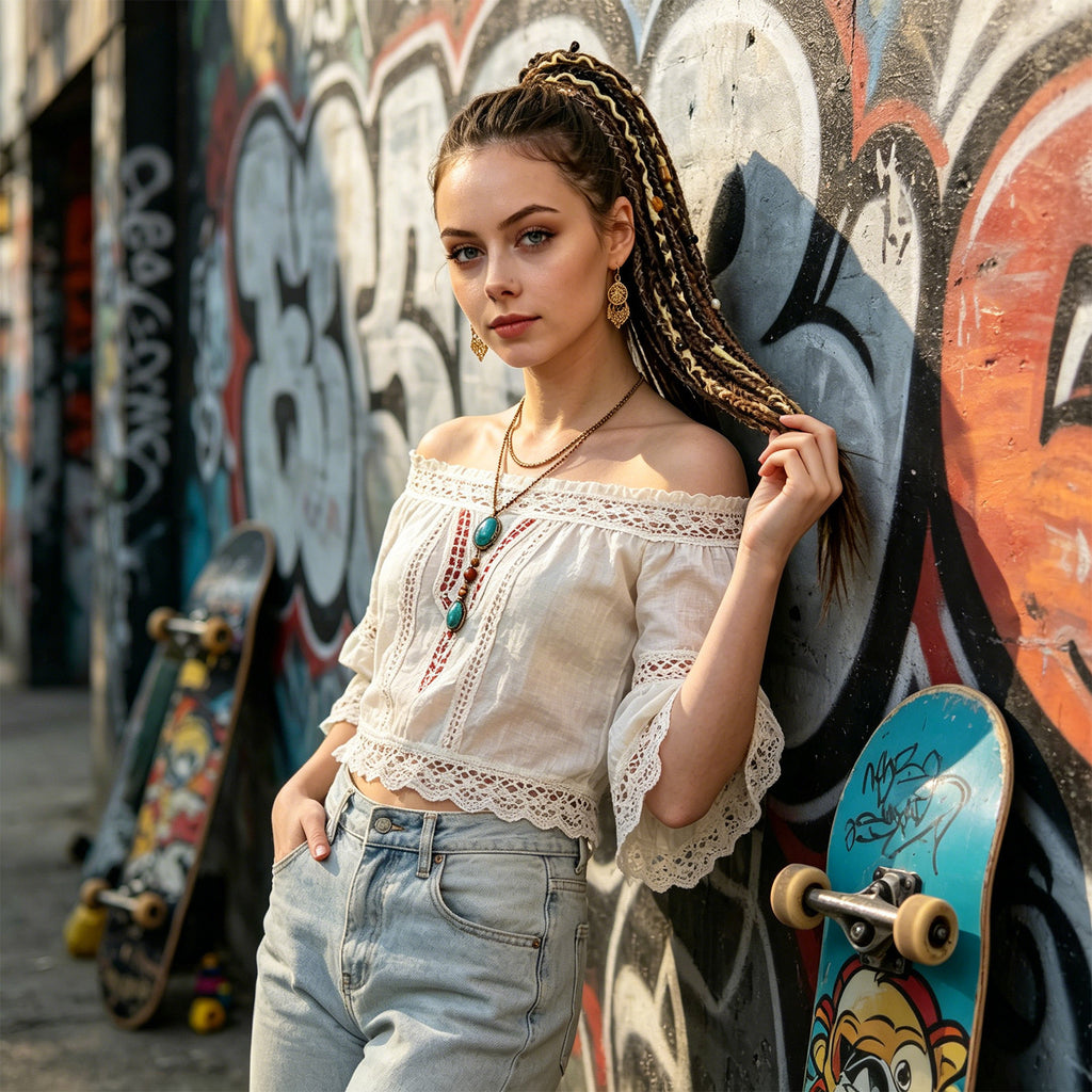 Boho Braided Ponytail Hair Extension