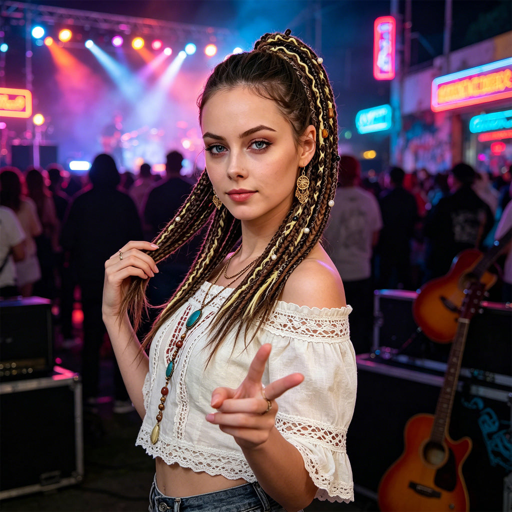 Boho Braided Ponytail Hair Extension