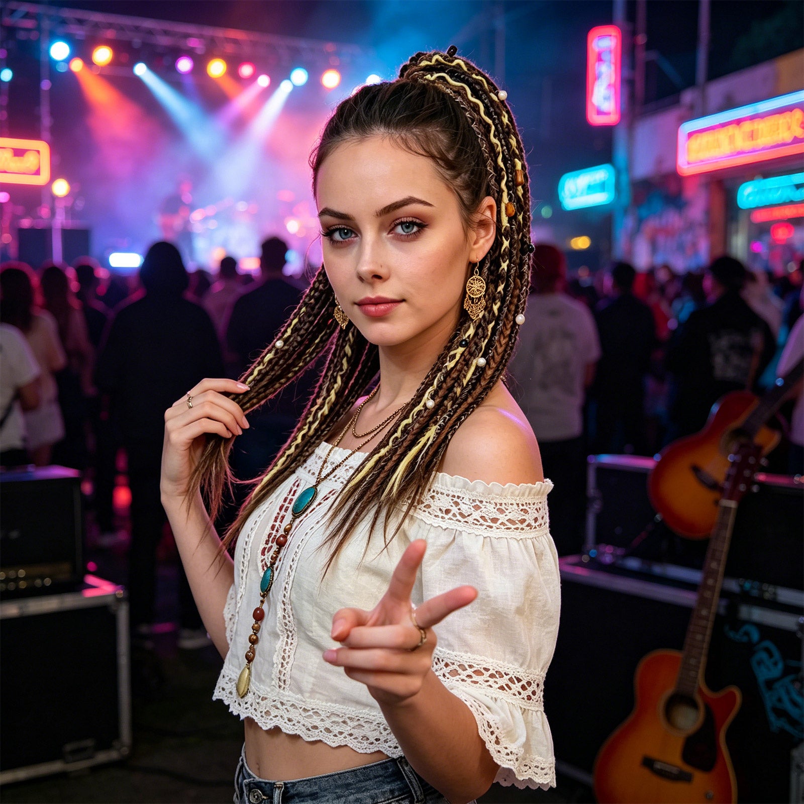 Boho Braided Ponytail Hair Extension
