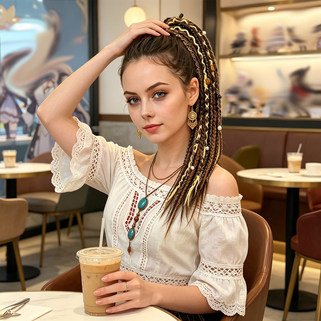 Boho Braided Ponytail Hair Extension