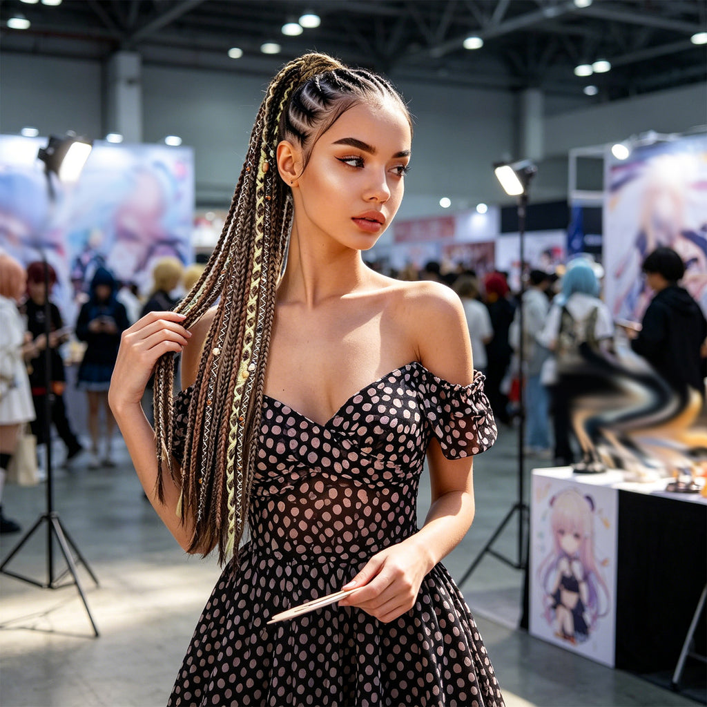 Boho Braided Ponytail Hair Extension