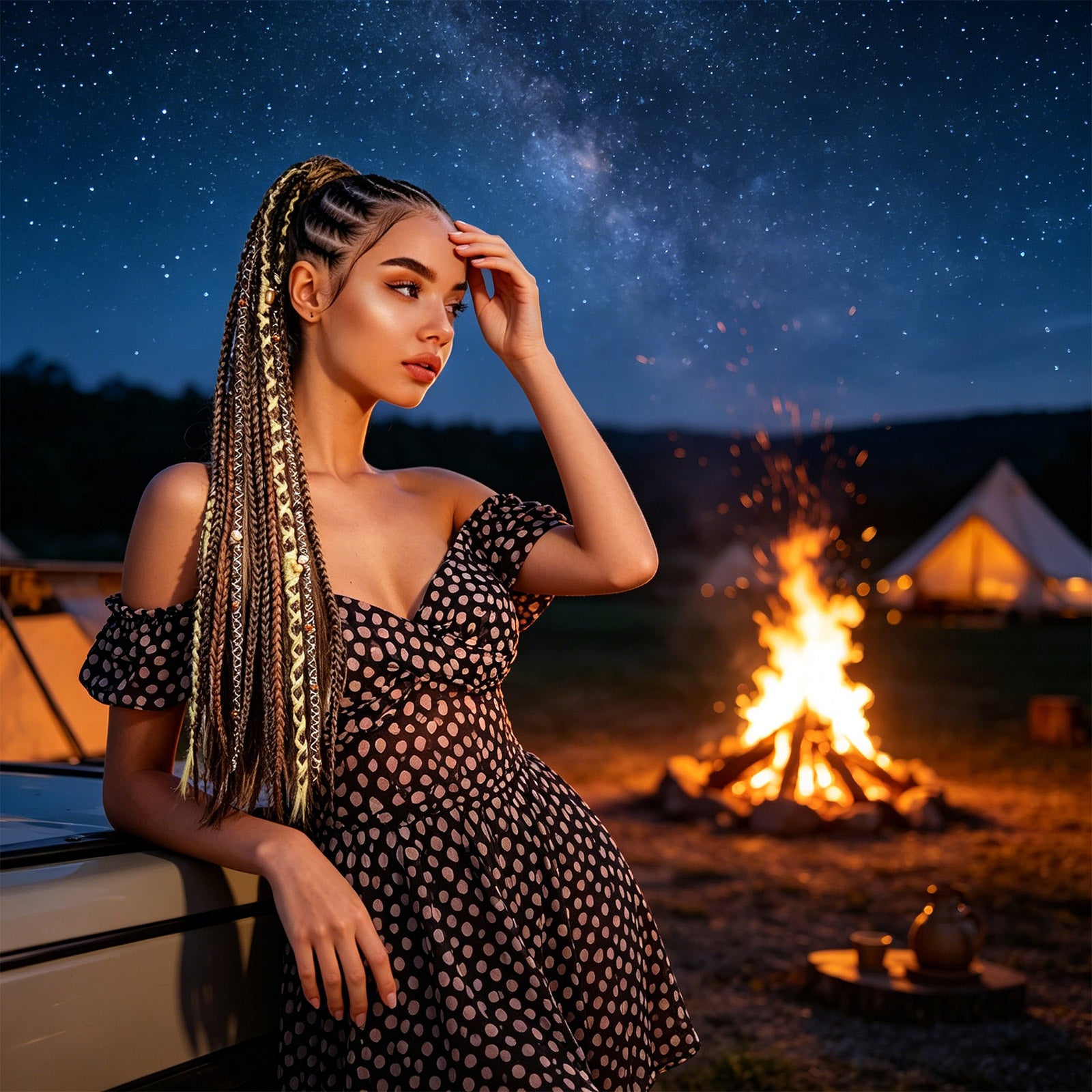 Boho Braided Ponytail Hair Extension