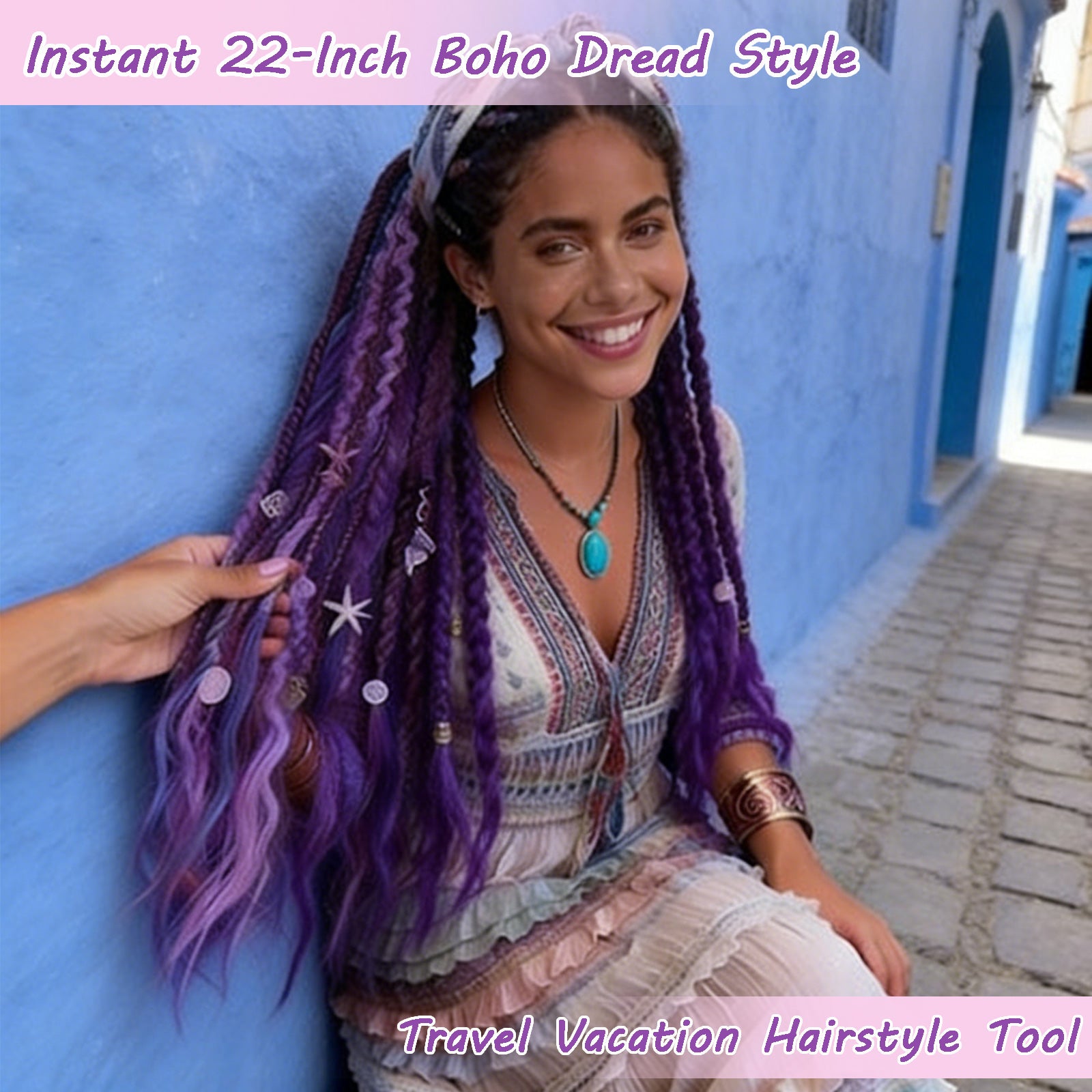 Elastic Dread Ponytail Hair Extension