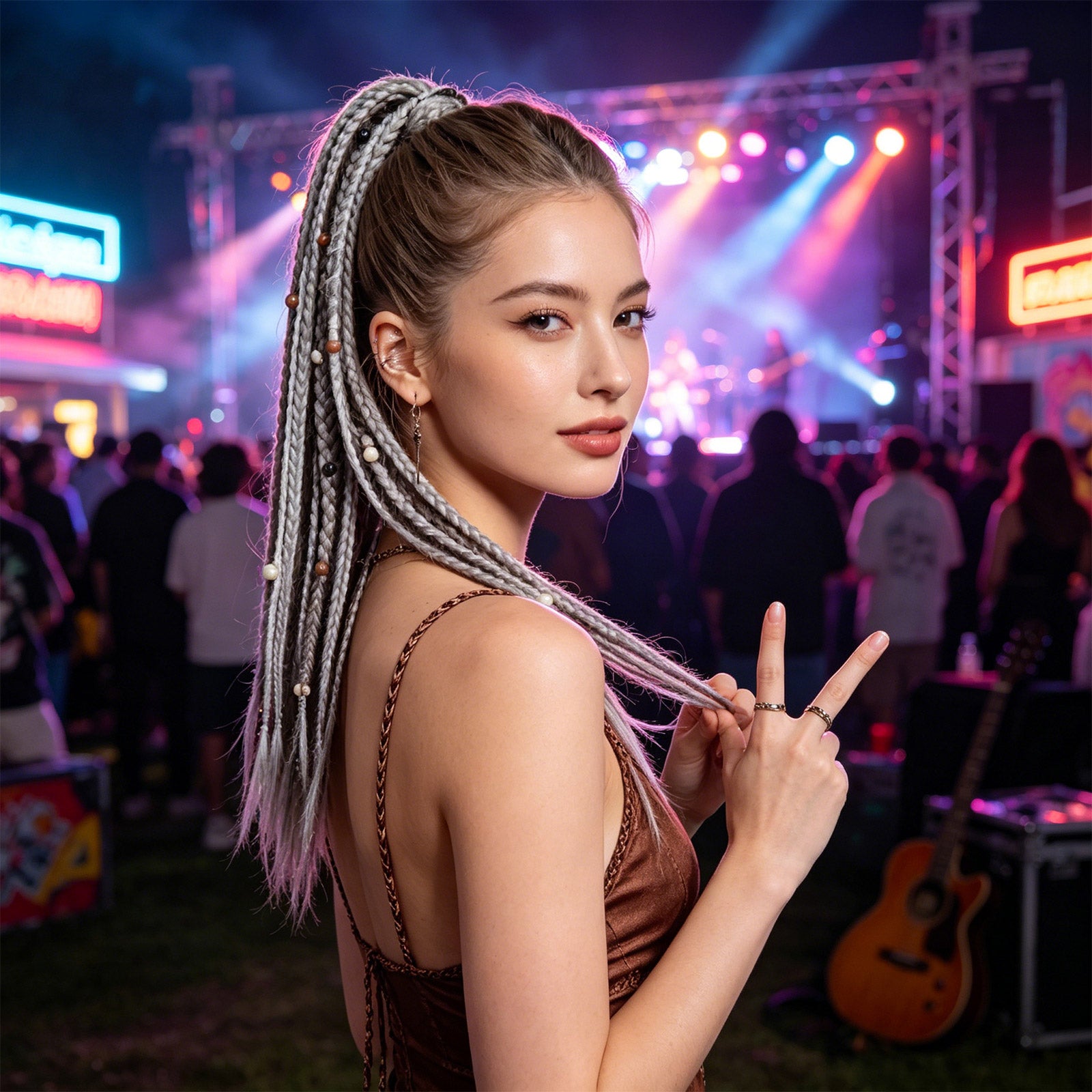 Boho Braided Ponytail Hair Extension