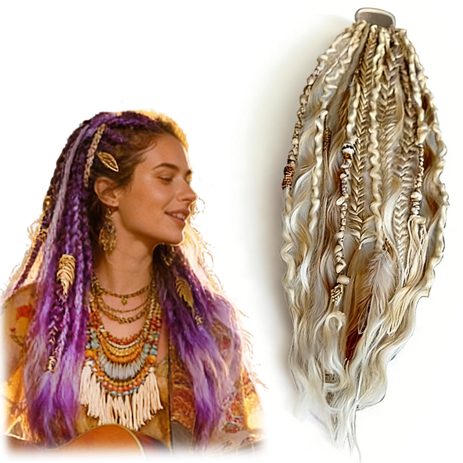 Elastic Dread Ponytail Hair Extension