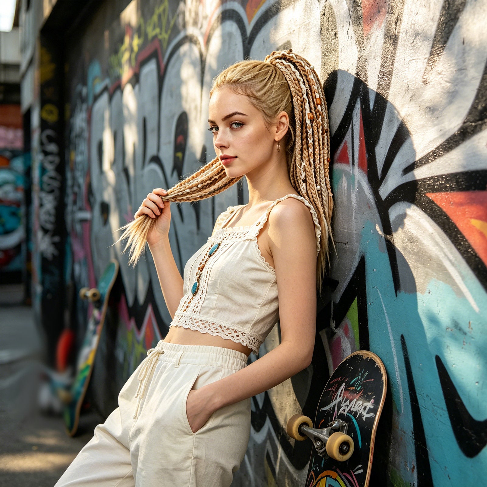 Boho Braided Ponytail Hair Extension