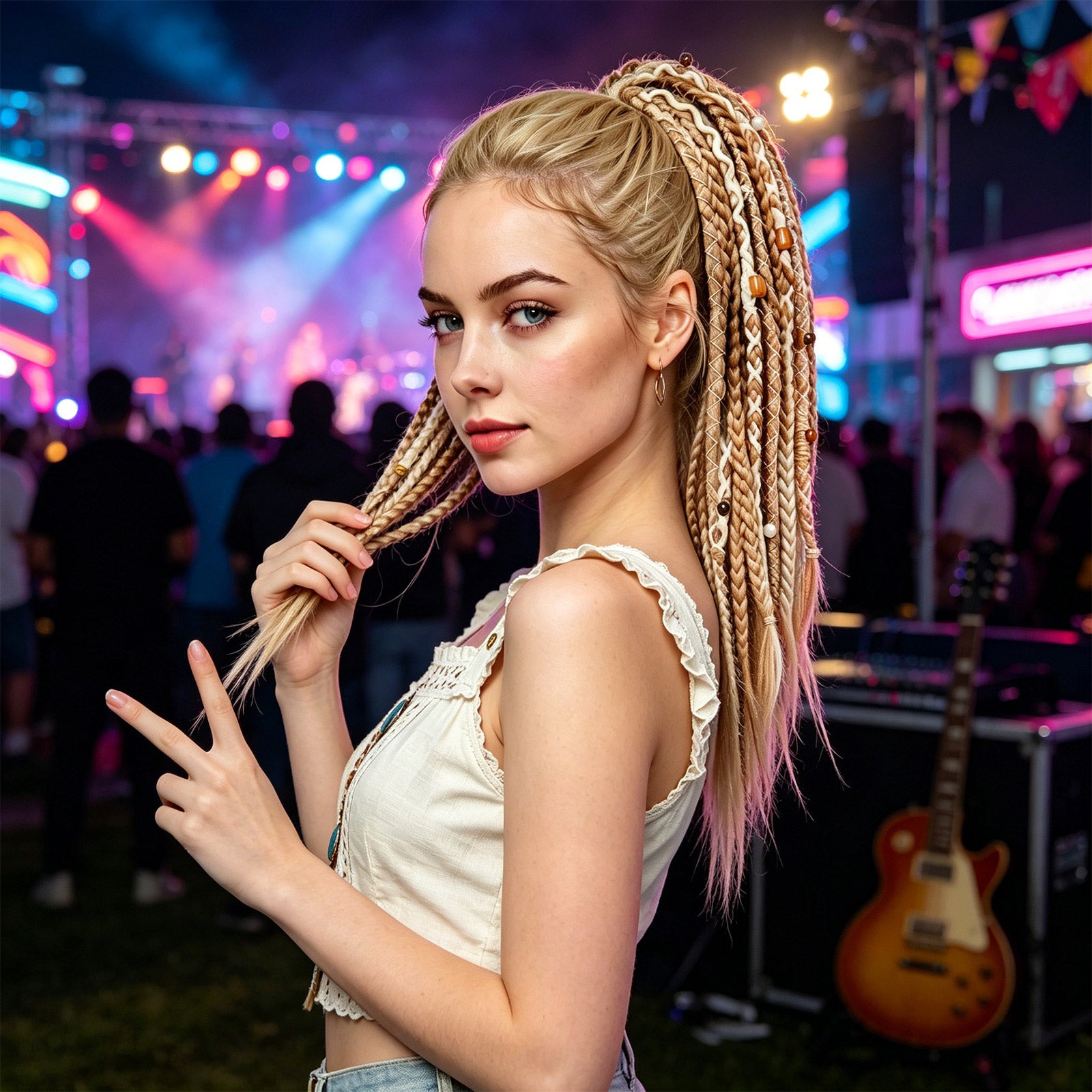 Boho Braided Ponytail Hair Extension