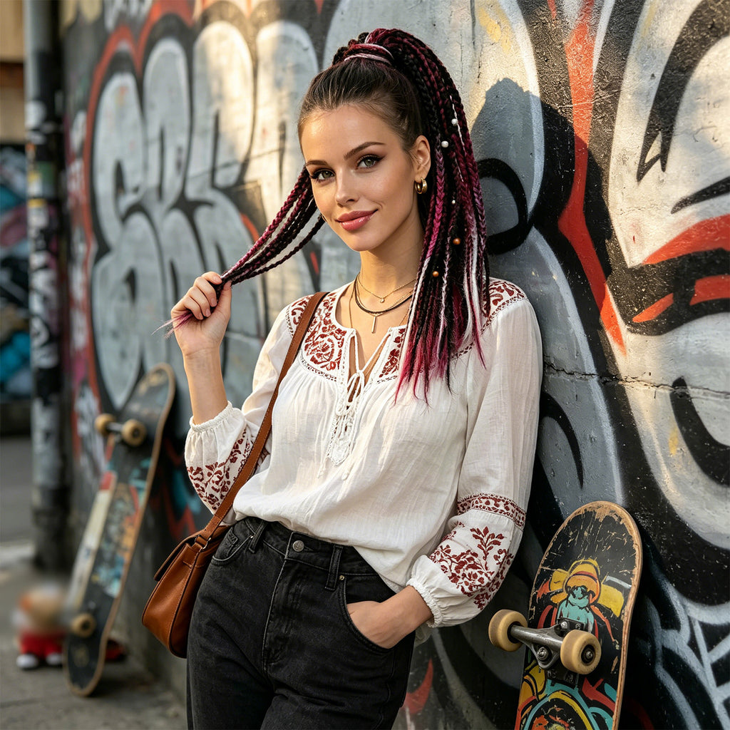 Boho Braided Ponytail Hair Extension