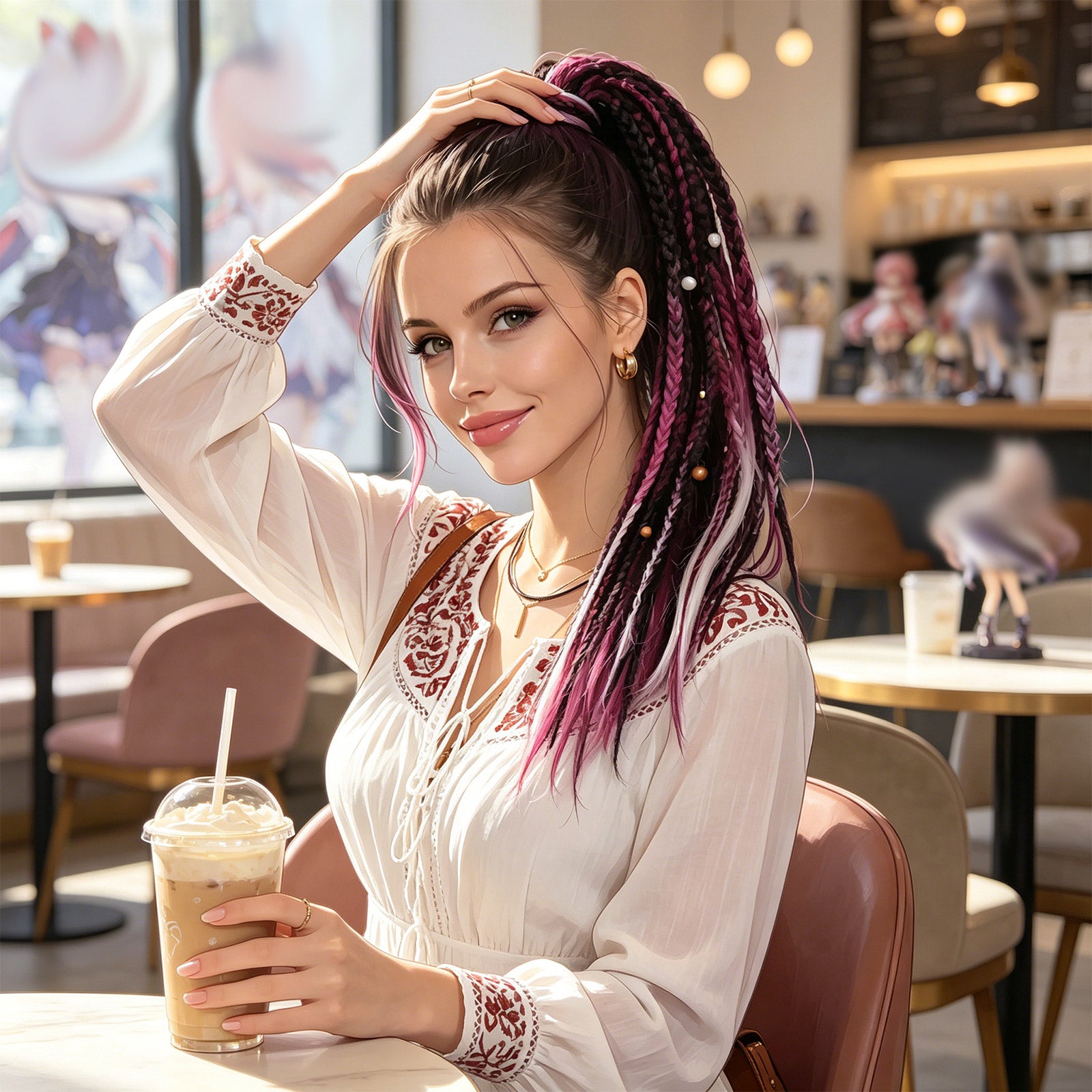 Boho Braided Ponytail Hair Extension