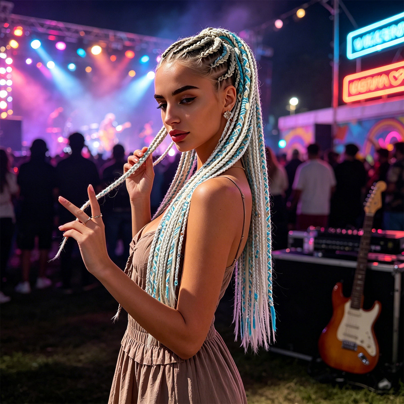 Boho Braided Ponytail Hair Extension