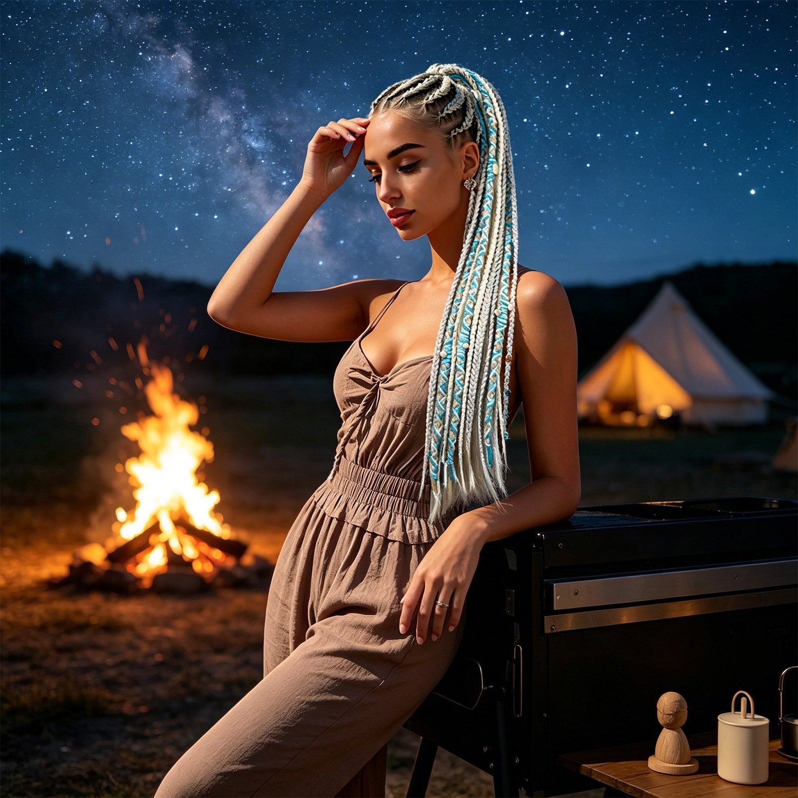 Boho Braided Ponytail Hair Extension