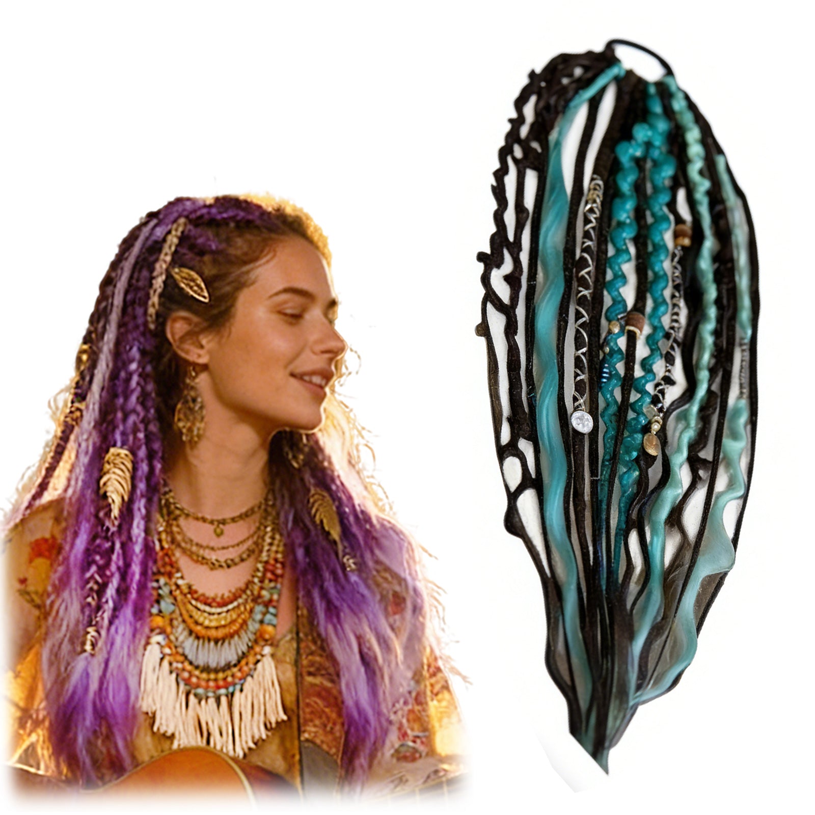 Elastic Dread Ponytail Hair Extension