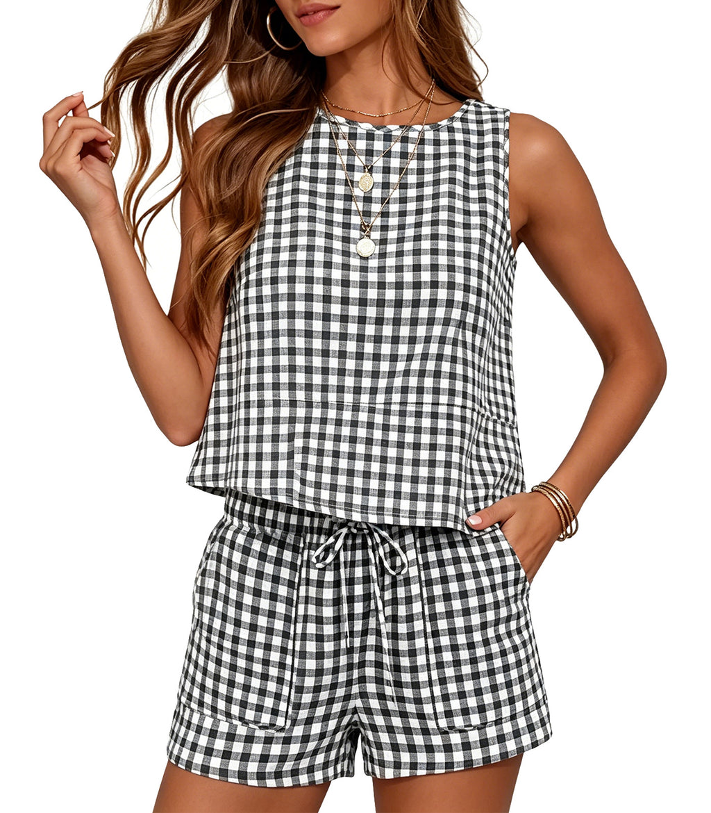 Women's Trendy 2 Piece Outfits Shorts Sets