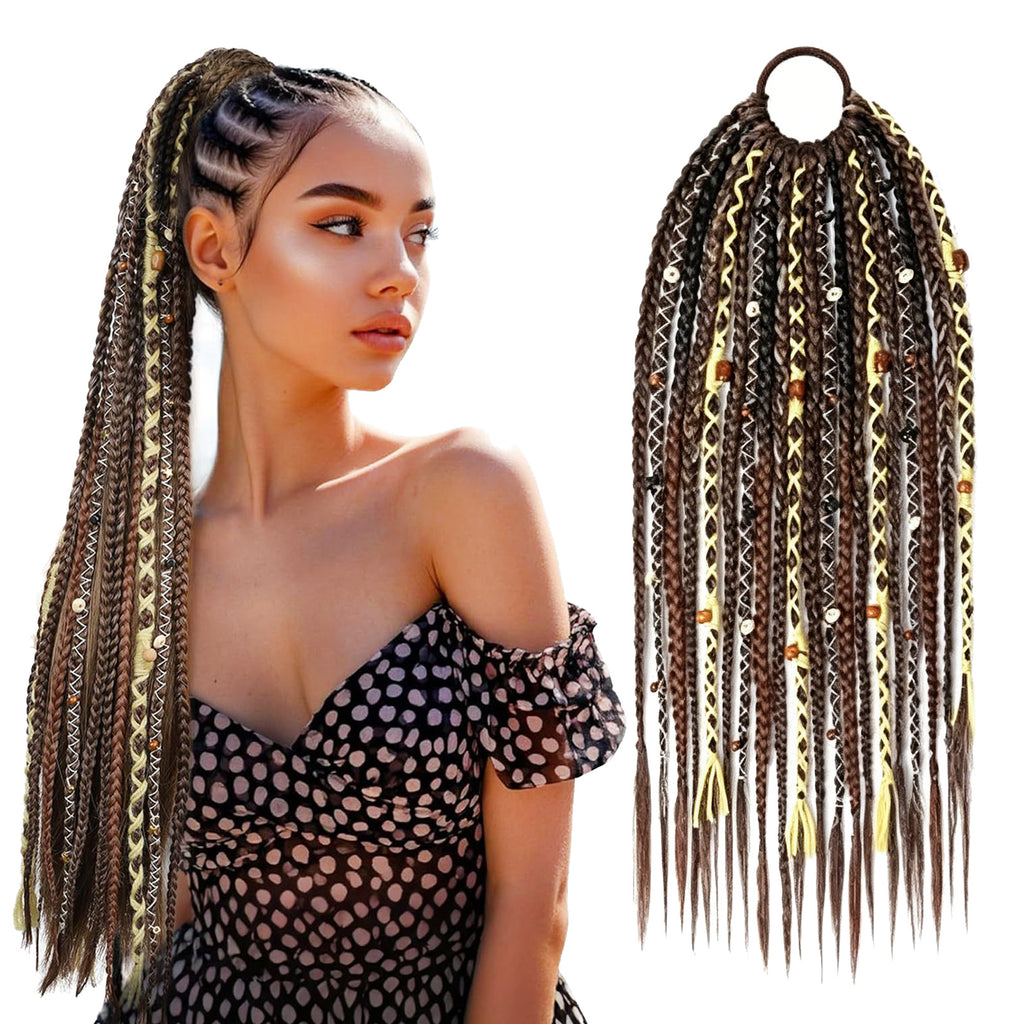 Boho Braided Ponytail Hair Extension
