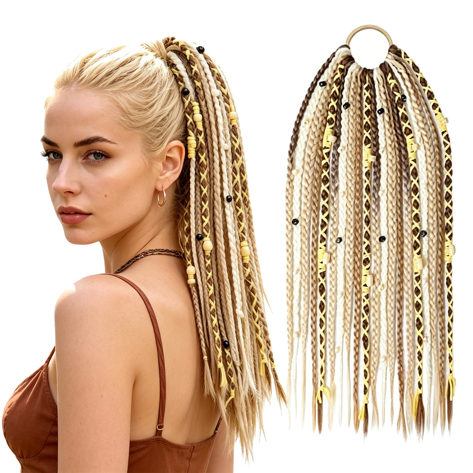 Boho Braided Ponytail Hair Extension