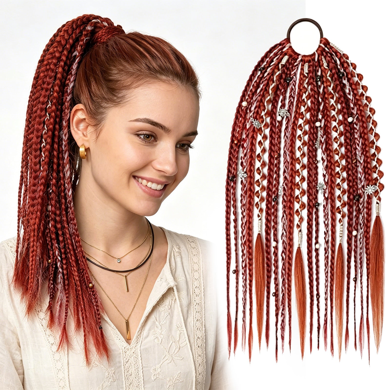 Boho Braided Ponytail Hair Extension