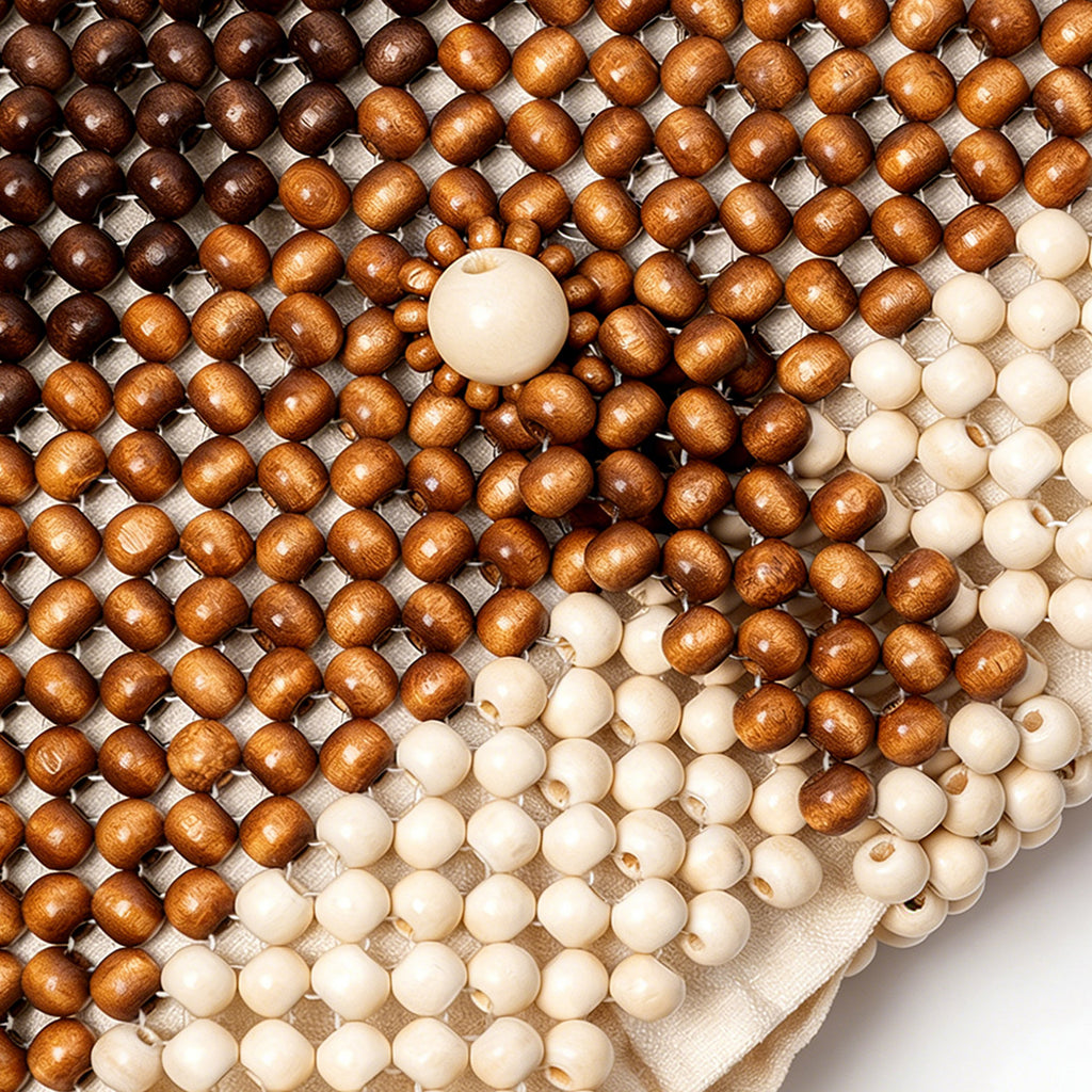 Boho Brown Wooden Bead Purse for Women