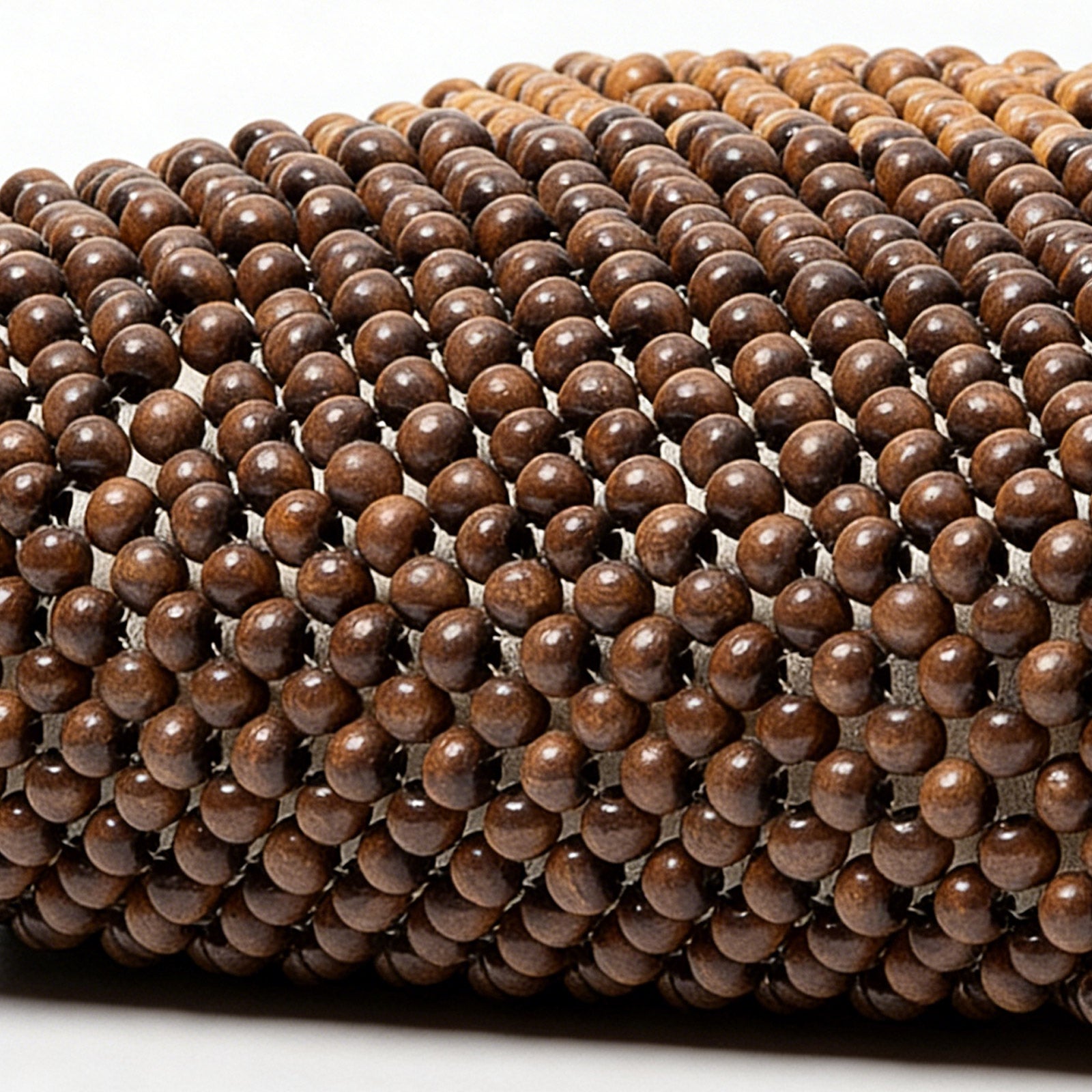 Boho Brown Wooden Bead Purse for Women